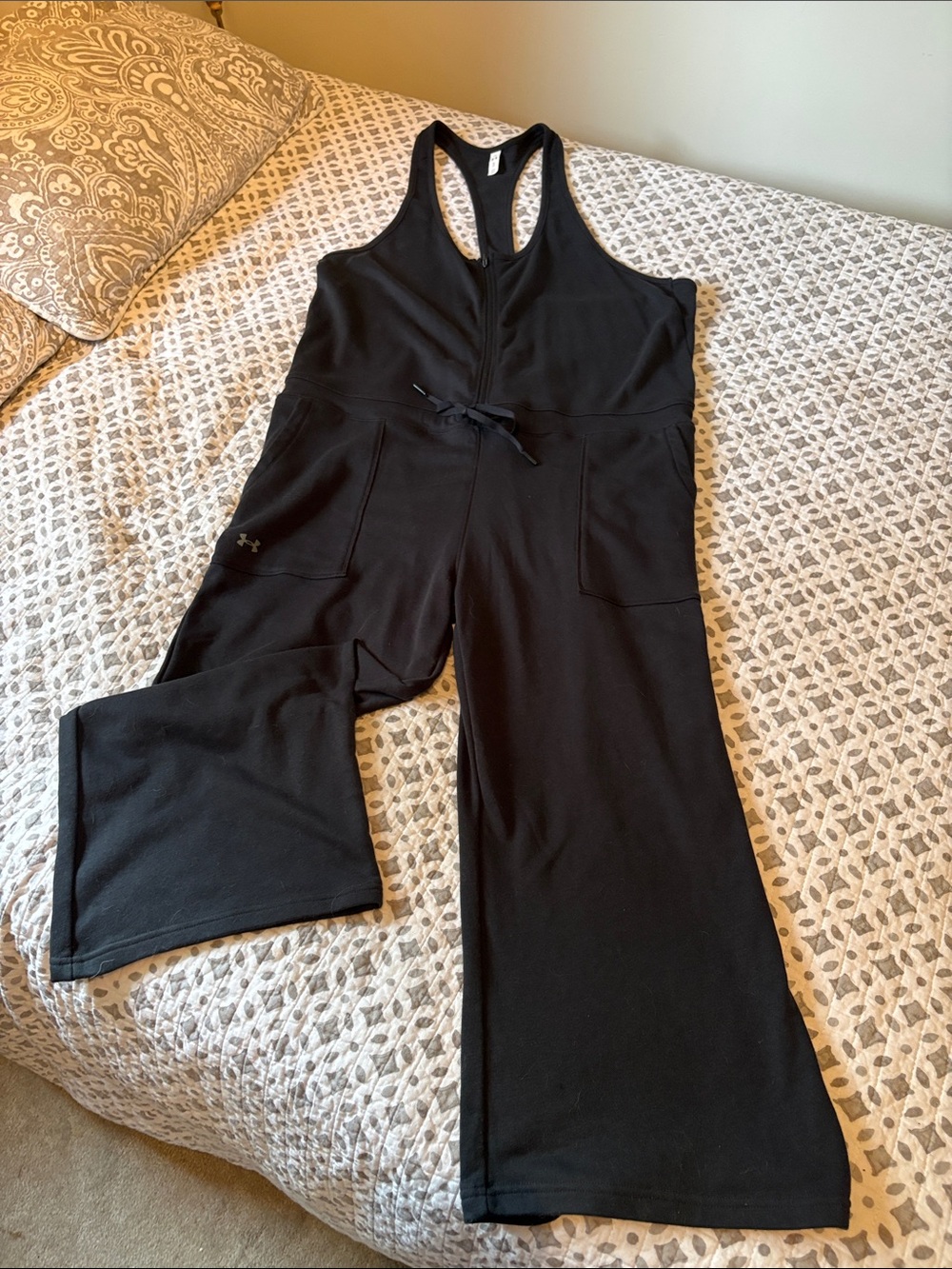 Under Armour Black Racerback Drawstring Jumpsuit